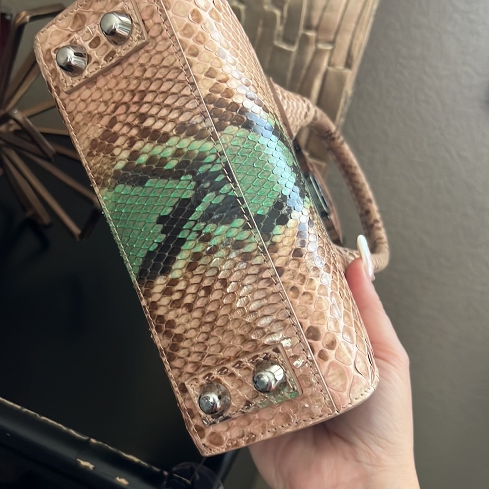 Dee Ocleppo Python Tote With Crossbody Strap - image 4